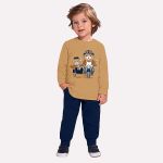 Camiseta c/ Calça em malha Ursinhos - Milon