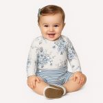 Body longo em cotton Floral - Milon