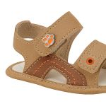 Sandália Papete Biju Cappuccino Caramelo - Klin
