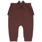 Calça em algodão egípcio Fofy Bear Marrom - Mini & Co.