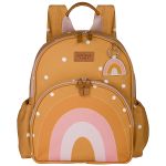 Mochila + Lancheira Térmica + Kit 2 Necessaires + Saquinho Organizador Kids Arco-Íris Boho - Masterbag Kids