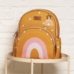 Mochila + Lancheira Térmica + Kit 2 Necessaires + Saquinho Organizador Kids Arco-Íris Boho - Masterbag Kids