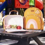 Mochila + Lancheira Térmica + Kit 2 Necessaires + Saquinho Organizador Kids Arco-Íris Boho - Masterbag Kids