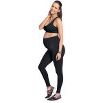 Calça Legging Gestante Lsport Mom Preto - Lupo