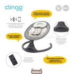 Cadeira de Balanço Joyful Cinza (0-9kg) - Clingo