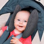 Suporte para cabeça Carrinho & Cadeirinha Preto (0m+) - Clingo