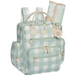 Mala com rodinhas + Mochila Urban Margaridas Menta - Masterbag