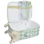 Mala com rodinhas + Bolsa Everyday Margaridas Menta - Masterbag