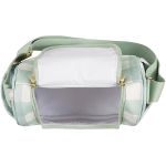 Mala com rodinhas + Bolsa Everyday + Frasqueira Térmica Emy Margaridas Menta - Masterbag