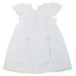 Vestido Batizado Renda & Flores Branco - Roana