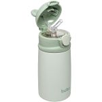 Garrafa Térmica Inox Parede Dupla Ursinho Verde 320ml (3a+) - Buba