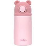 Garrafa Térmica Inox Parede Dupla Ursinho Rosa 320ml (3a+) - Buba