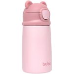 Garrafa Térmica Inox Parede Dupla Ursinho Rosa 320ml (3a+) - Buba