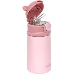 Garrafa Térmica Inox Parede Dupla Ursinho Rosa 320ml (3a+) - Buba