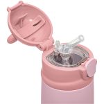 Garrafa Térmica Inox Parede Dupla Ursinho Rosa 320ml (3a+) - Buba