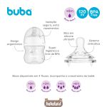 Mamadeira Anticólica Easy Flow Nuvem 120ml (0m+) - Buba