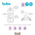 Mamadeira Anticólica Easy Flow Nuvem 270ml (2m+) - Buba