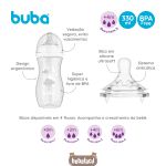 Mamadeira Anticólica Easy Flow Nuvem 330ml (4m+) - Buba