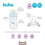 Mamadeira Anticólica Easy Flow Nuvem Azul 270ml (2m+) - Buba