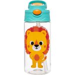 Garrafinha Tritan c/ Canudo BubaZoo Leãozinho 450ml (18m+) - Buba