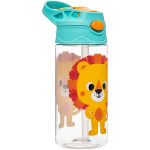 Garrafinha Tritan c/ Canudo BubaZoo Leãozinho 450ml (18m+) - Buba