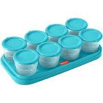 Potes para Congelar Papinha na Bandeja Prep & Fresh 8 unidades Azul - Fisher Price