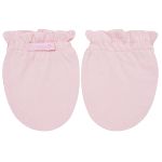 Kit Touca e Luva em algodão egípcio Pérolas & Strass Rosa - Roana