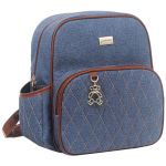 Mala com rodinhas + Mochila + Porta Carteira de Vacinação Chicago Jeans - Just Baby