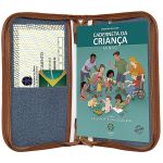Mala com rodinhas + Mochila + Porta Carteira de Vacinação Chicago Jeans - Just Baby