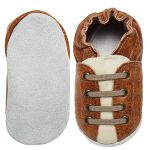 Tênis em couro Eco Boliche Caramelo/Marfim - Babo Uabu