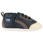 Tênis em couro Eco Runner Preto/Marfim - Babo Uabu