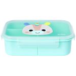 Kit Escolar: Lancheira Térmica + Lunchbox + Garrafinha BubaZoo Unicórnio (3a+) - Buba
