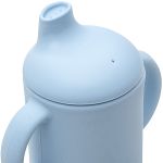 Copo de Transição em Silicone com Alça Azul 120ml (6m+) - Buba