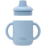 Copo de Transição em Silicone com Alça Azul 120ml (6m+) - Buba