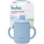 Copo de Transição em Silicone com Alça Azul 120ml (6m+) - Buba