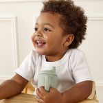Copo de Transição em Silicone com Alça Azul 120ml (6m+) - Buba