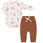 Body longo c/ Calça em algodão egípcio Cavalinhos - Mini & Co.