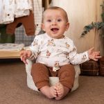 Body longo c/ Calça em algodão egípcio Cavalinhos - Mini & Co.