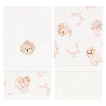 Kit com 2 toalhinhas de boca atoalhadas Cachorrinhas - Mini & Co.