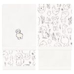 Kit com 2 toalhinhas de boca atoalhadas Farm - Mini & Co.