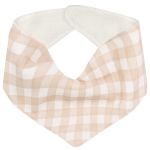 Babador Bandana em atoalhado Bichinhos Transportes Xadrez - Mini & Co.