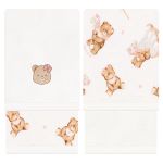 Kit com 2 toalhinhas de boca atoalhadas Ursinha Brinquedos - Mini & Co.