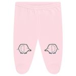 Body longo c/ Calça (mijão) em suedine Elefantes Rosa - Tilly Baby