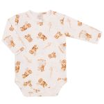 Body longo c/ Calça (Mijão) em algodão egípcio Ursinha Brinquedos Rosa - Mini & Co.