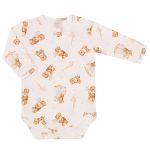 Body longo c/ Calça (Mijão) em algodão egípcio Ursinha Brinquedos Rosa - Mini & Co.