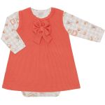 Body longo c/ Vestido em algodão egípcio Hamster - Mini & Co.