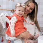 Body longo c/ Vestido em algodão egípcio Hamster - Mini & Co.