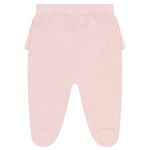 Body longo c/ Calça (Mijão) em algodão egípcio Cachorrinhas Rosa - Mini & Co.