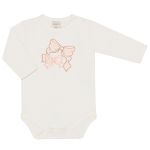 Body longo c/ Calça (Mijão) em algodão egípcio Cachorrinhas Rosa - Mini & Co.