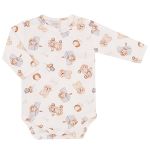Body longo em algodão egípcio Cachorrinhos - Mini & Co.